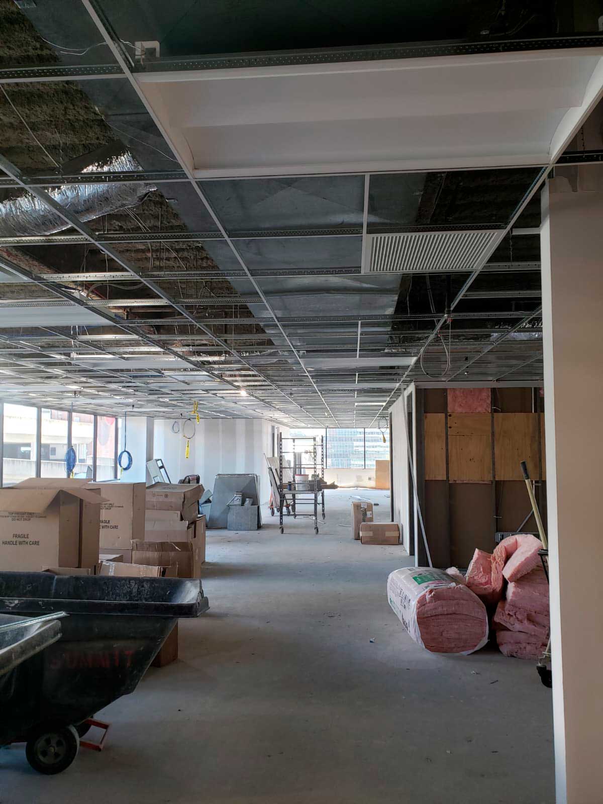 Acoustic Ceiling project 2 - NBA Construction CT and NY