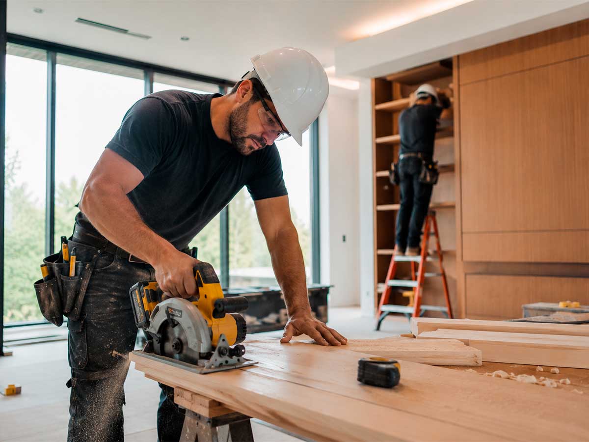 Custom Carpentry Connecticut & New York - NBA Construction crew on a residential or commercial project
