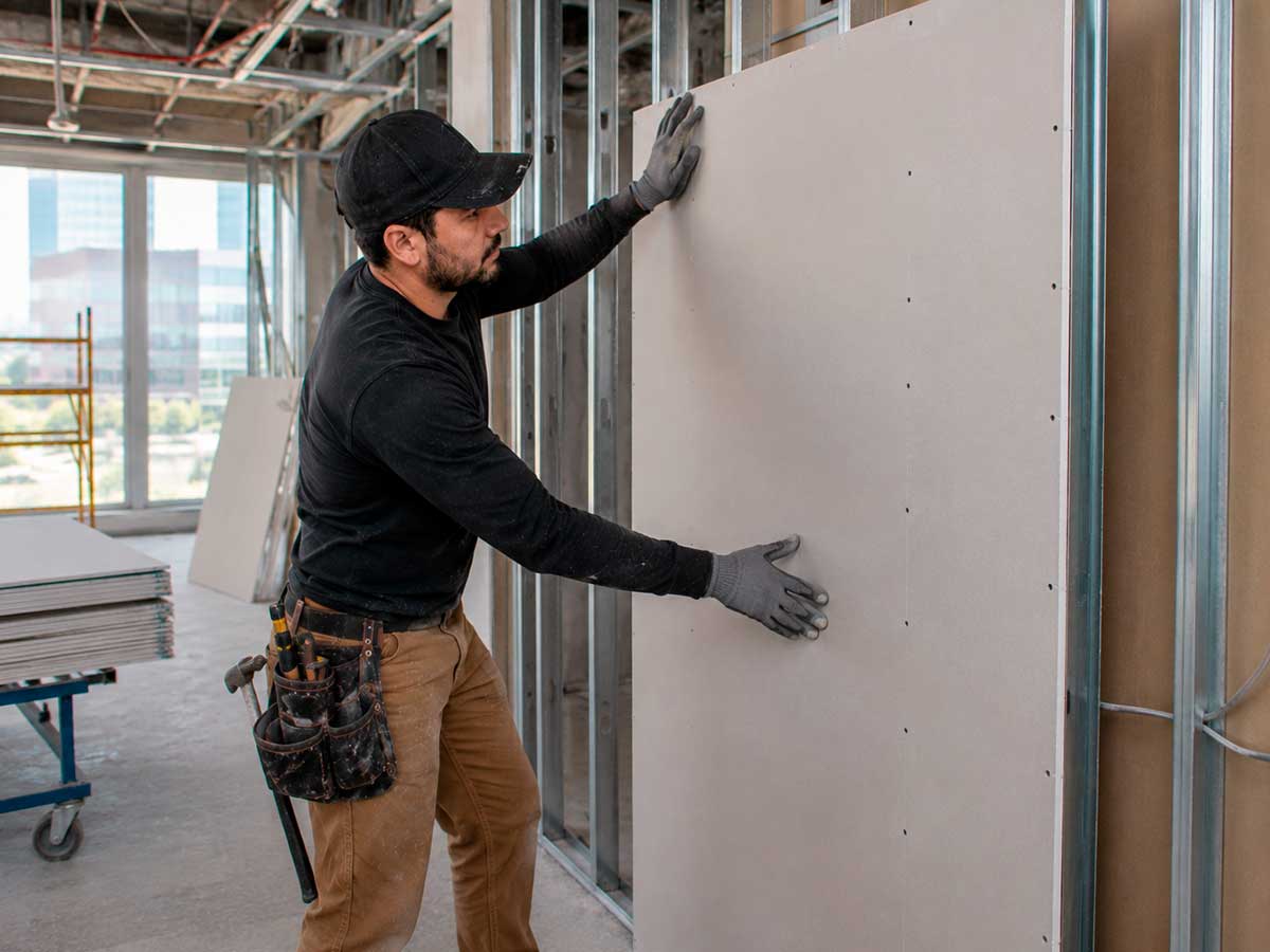 Drywall Installation Connecticut & New York - NBA Construction crew on a residential or commercial project